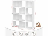 Kubus boekenkast 12 compartimenten - afbeelding 3 van  8