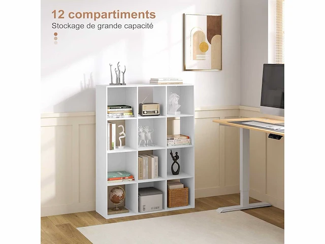 Kubus boekenkast 12 compartimenten - afbeelding 4 van  8
