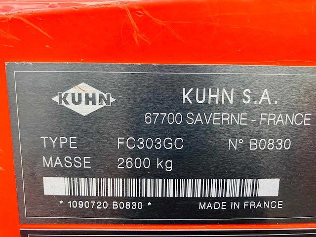 Kuhn - fc303gc - mowing machine - afbeelding 4 van  12
