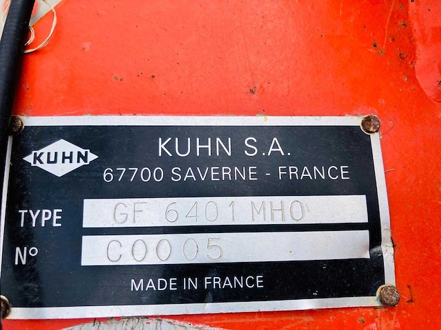 Kuhn - gf6401mho - reciprocating harrow - afbeelding 5 van  5