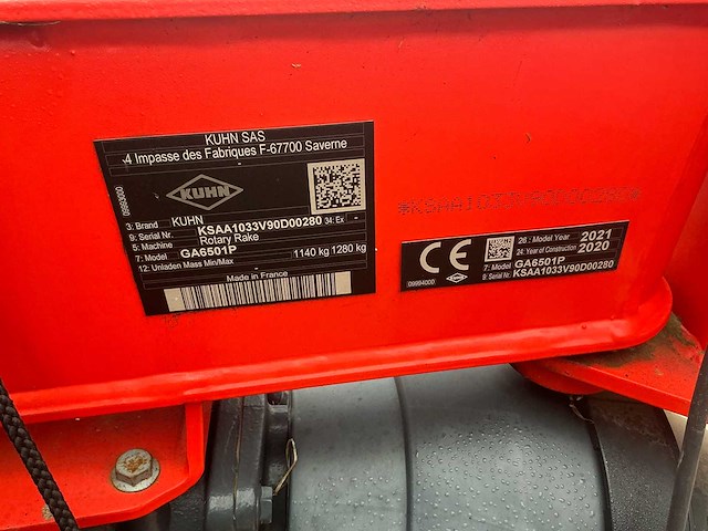 Kuhn ga6501p cirkelhark - afbeelding 4 van  12
