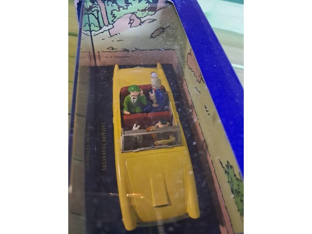 Kuifje auto in doos l'affaire tournesol - afbeelding 4 van  4