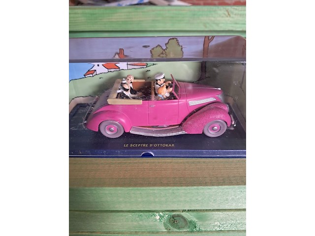 Kuifje auto in doos le cabriolet des dupondt - afbeelding 1 van  4