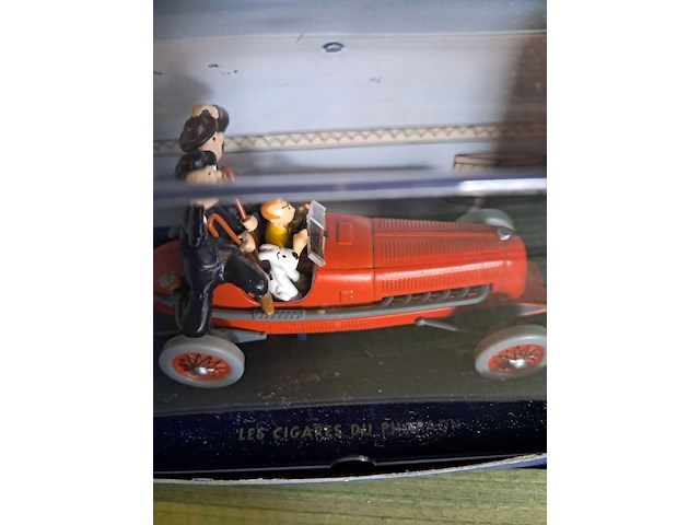 Kuifje auto in doos les cigares du pharaon - afbeelding 2 van  4