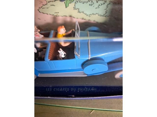 Kuifje auto in doos les cigares du pharaon - afbeelding 2 van  4
