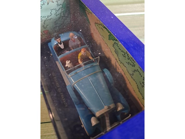 Kuifje auto in doos les cigares du pharaon - afbeelding 4 van  4