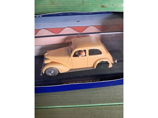 Kuifje auto in doos les crabe aux pinces d'or - afbeelding 1 van  4