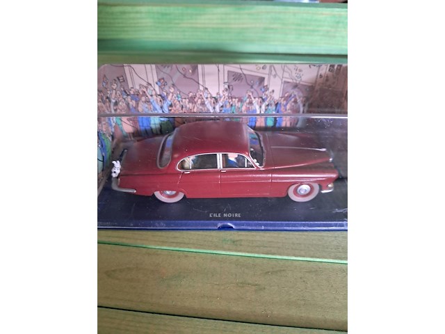 Kuifje auto in doos l'ile noire - afbeelding 1 van  3
