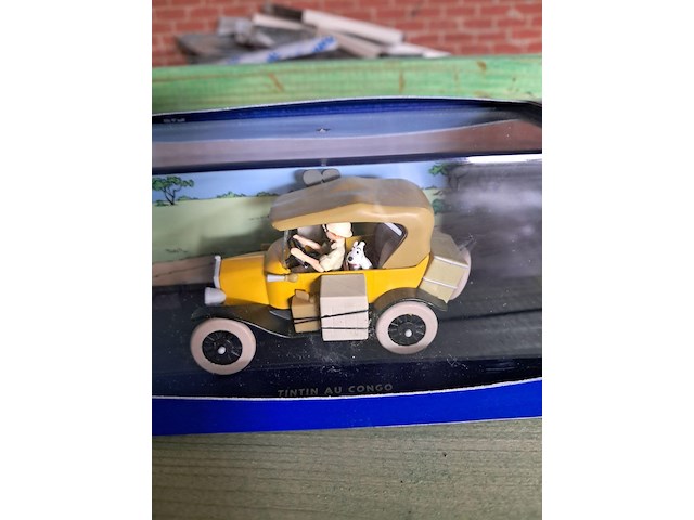 Kuifje auto in doos tintin au congo - afbeelding 1 van  4