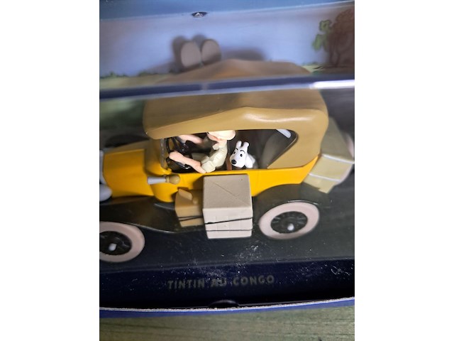 Kuifje auto in doos tintin au congo - afbeelding 2 van  4