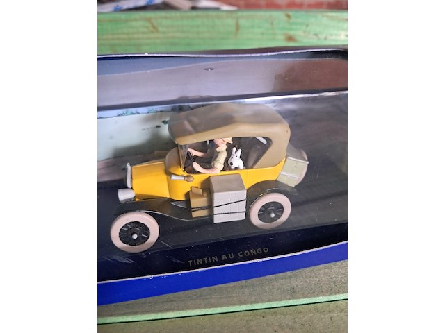 Kuifje auto in doos tintin au congo - afbeelding 1 van  4