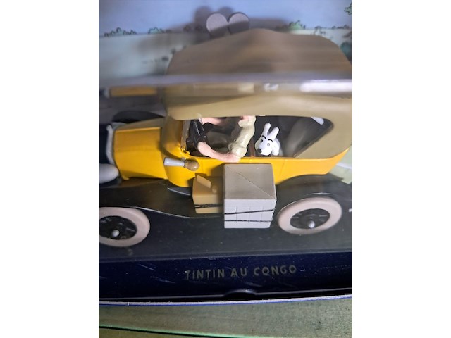 Kuifje auto in doos tintin au congo - afbeelding 2 van  4