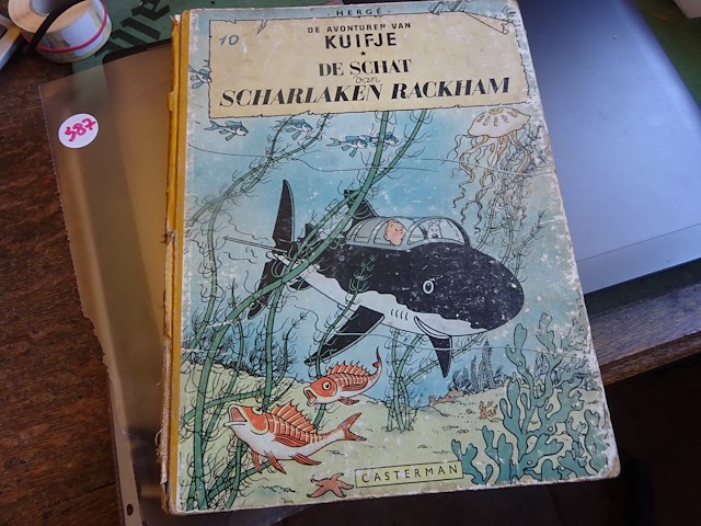Kuifje eerste druk 1947 de schat van scharlaken rackham - afbeelding 1 van  4
