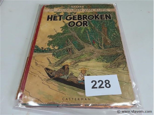 Kuifje "het gebroken oor" - afbeelding 1 van  4