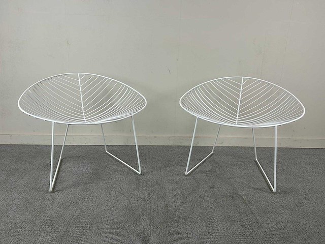 Kuipstoel - wachtkamerstoel (2x) - afbeelding 1 van  6