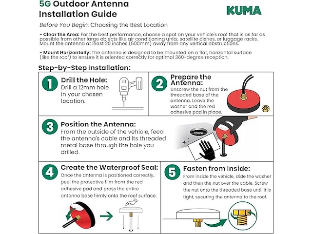 Kuma pro 4g-antenne voor sim-router/modem - afbeelding 3 van  5