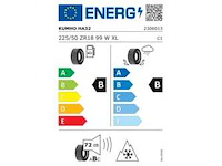 Kumho solus 4s ha32 225/50 zr18 99w xl 3pmsf (x2) - afbeelding 2 van  3