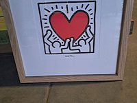 Kunst in kader keith haring h 540 mm op b 540 mm - afbeelding 1 van  3