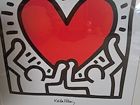 Kunst in kader keith haring h 540 mm op b 540 mm - afbeelding 2 van  3