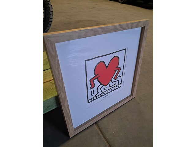 Kunst in kader keith haring h 540 mm op b 540 mm - afbeelding 3 van  3