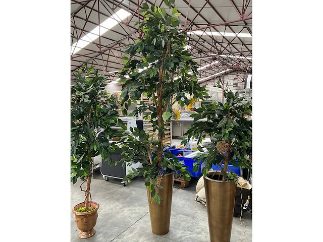 Kunstbomen in pot (3x) - afbeelding 6 van  13