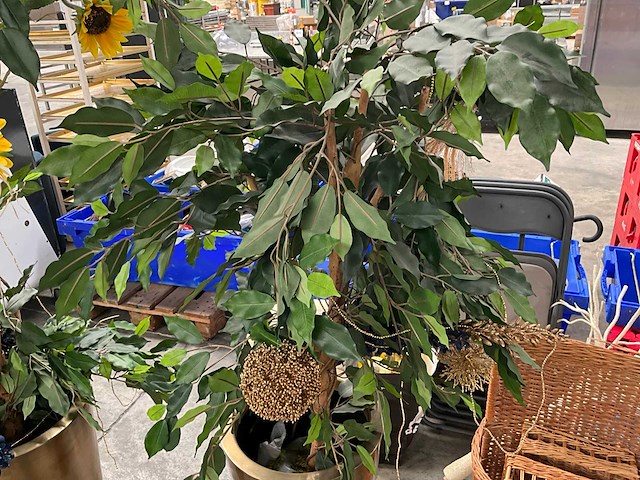 Kunstbomen in pot (3x) - afbeelding 12 van  13