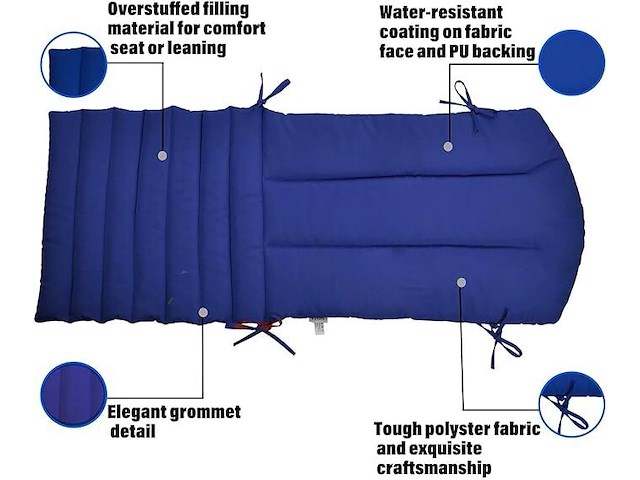 Kunste meubelkussens (marineblauw) - afbeelding 4 van  4