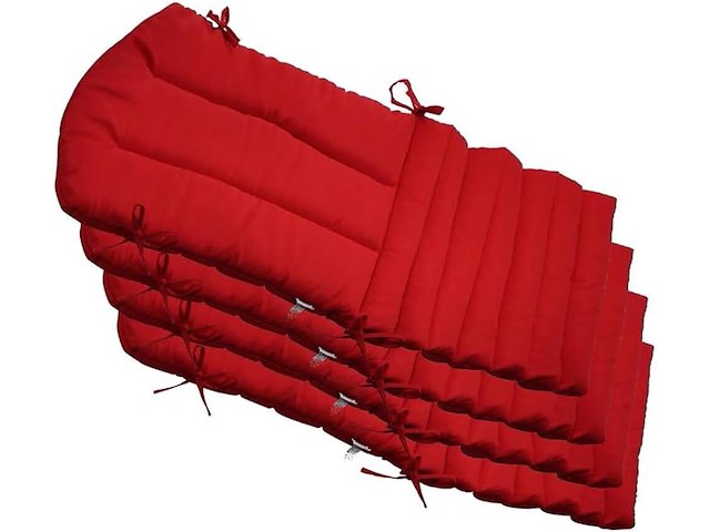 Kunste meubelkussens (rood) - afbeelding 1 van  4