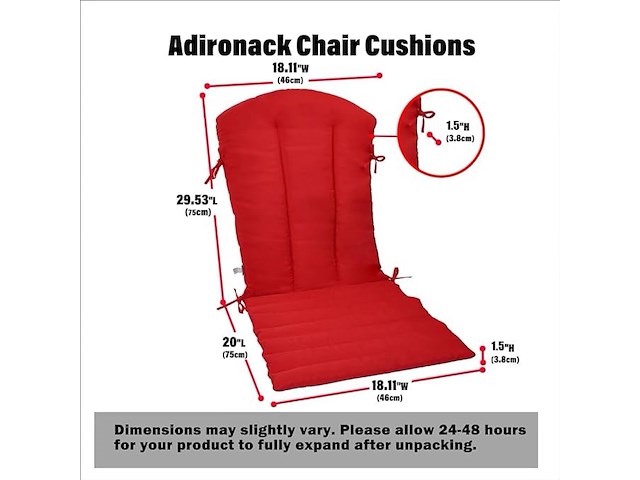Kunste meubelkussens (rood) - afbeelding 3 van  4