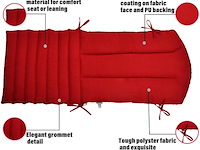 Kunste meubelkussens (rood) - afbeelding 2 van  4