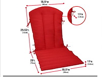 Kunste meubelkussens (rood) - afbeelding 3 van  4
