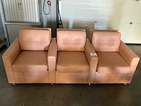 Kunstlederen bankstel - afbeelding 1 van  2
