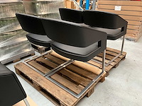 Kunstlederen design vergaderstoel (6x) - afbeelding 5 van  5