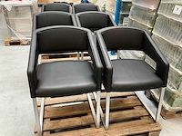 Kunstlederen design vergaderstoel (6x) - afbeelding 2 van  5