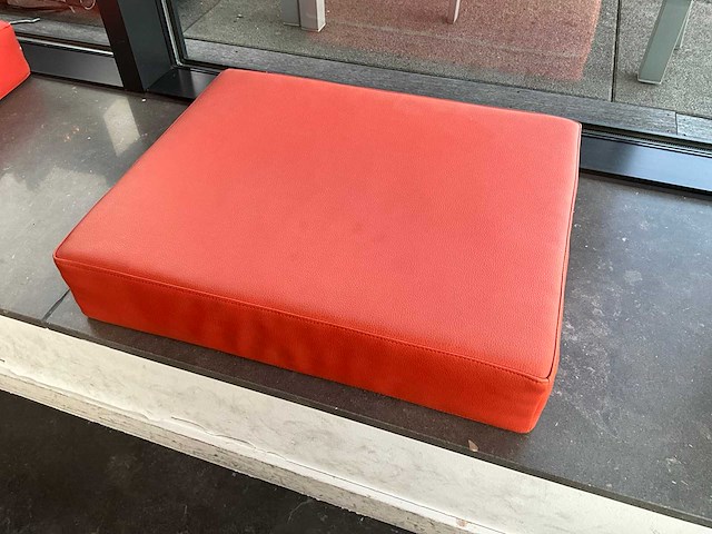 Kunstlederen zitkussens (6x) - afbeelding 1 van  3