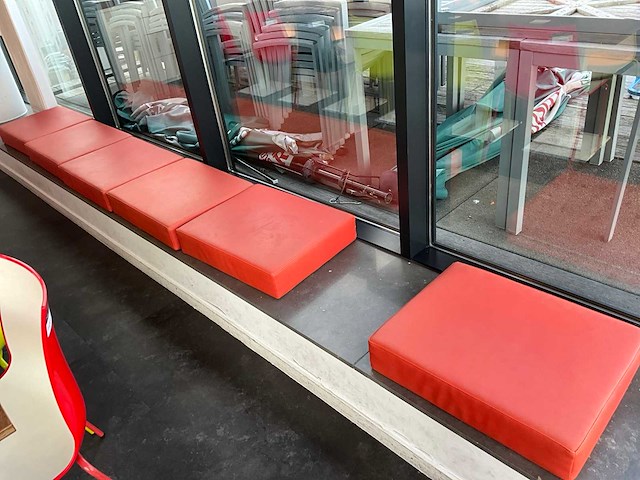 Kunstlederen zitkussens (6x) - afbeelding 3 van  3