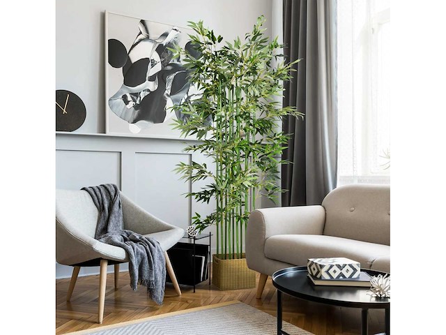 Kunstmatige bamboe, kunstmatige plant, decoratieve plant - afbeelding 11 van  12