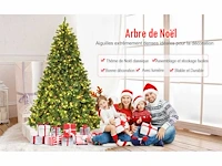Kunstmatige kerstboom 225 cm met 61 dennenappels en led-verlichting - afbeelding 5 van  11