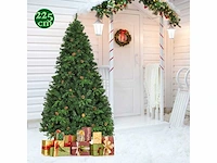 Kunstmatige kerstboom 225 cm met 61 dennenappels en led-verlichting - afbeelding 6 van  11