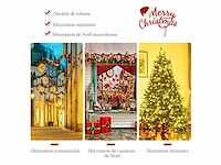 Kunstmatige kerstboom 240cm kerstboom 81 dennenappels, led-lampen, metalen voet 60cm, pvc en pe, groen - afbeelding 9 van  9
