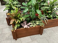 Kunstplant in plantenbak (2x) - afbeelding 1 van  2