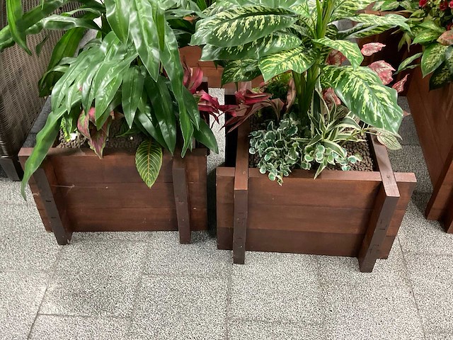 Kunstplant in plantenbak (2x) - afbeelding 4 van  4