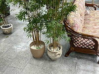 Kunstplant met pot (2x) - afbeelding 1 van  1