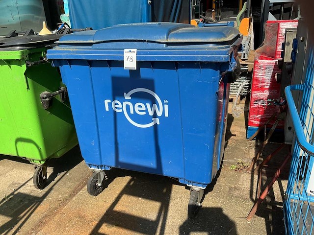 Kunststof afval rolcontainer - afbeelding 1 van  1