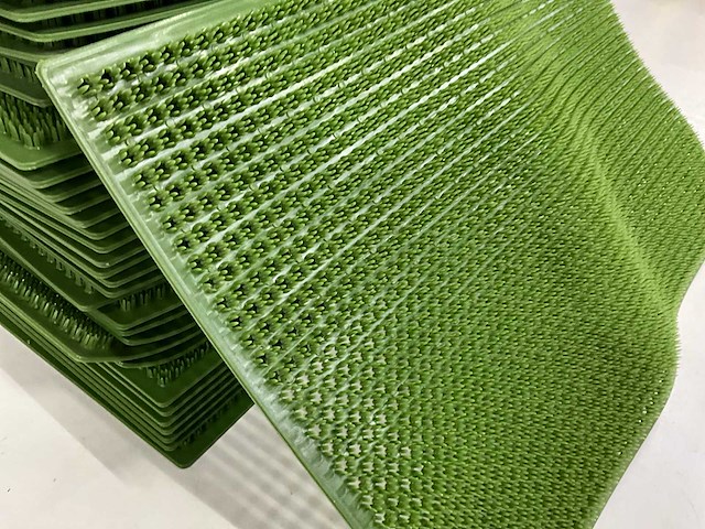 Kunststof deurmat groen 58 x 38,5 cm (35x) - afbeelding 2 van  3