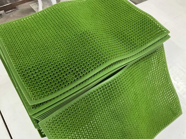 Kunststof deurmat groen 58 x 38,5 cm (35x) - afbeelding 3 van  3