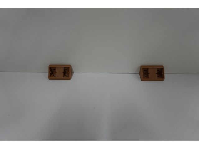 Kunststof hoekverbinders 43x22mm, 20 dozen - afbeelding 2 van  5