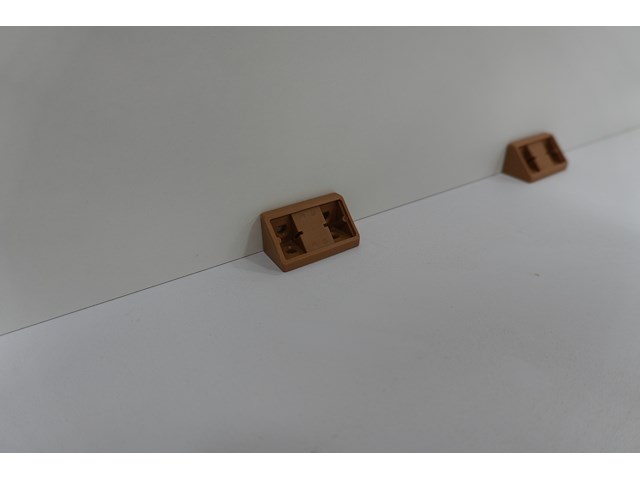 Kunststof hoekverbinders 43x22mm, 20 dozen - afbeelding 4 van  5