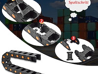 Kunststof kabelgeleider voor sleepkettingen - afbeelding 6 van  6