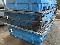 Kunststof opvangbak met metalen looprooster - afbeelding 4 van  7